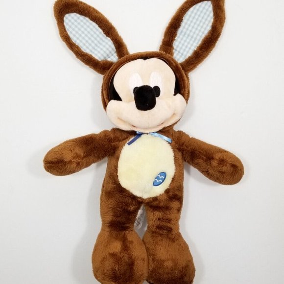 DISNEY Mickey Mouse Easter Bunny Plush Toy 5373E1M - Picture 4 of 13